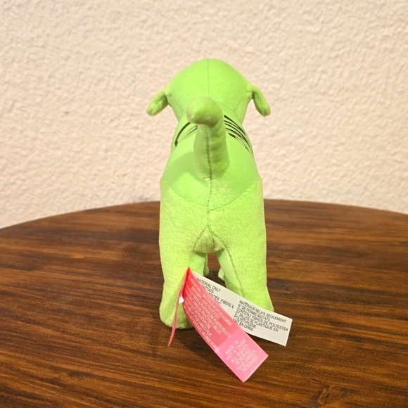 PINK Victoria's Secret LIME Green plush Dog Collector's  Excellent condition! - Picture 6 of 9